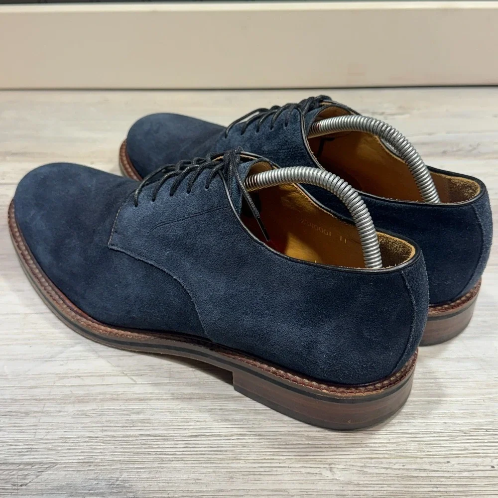 Beckett Simonon Durant Durby Blue Suede Men's Size 11 Dress Shoes